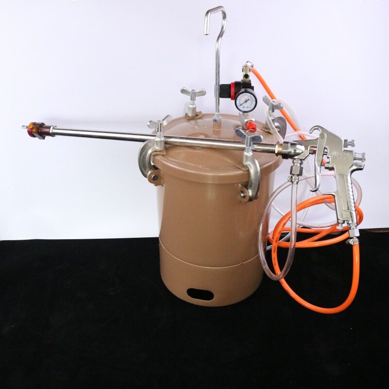 彩钢瓦翻新77加长杆气动喷漆枪水包水乳胶漆水性漆包砂彩钢漆喷枪