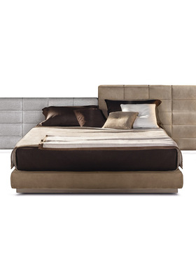 意式极简劳伦斯布艺床现代简约大户型卧室Lawrence双人床宽屏床