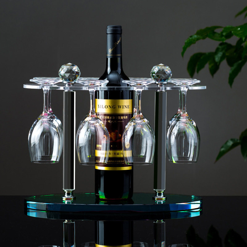 水晶酒吧创意红酒杯架高脚杯挂杯架 浴室红酒杯支架创意酒架批发