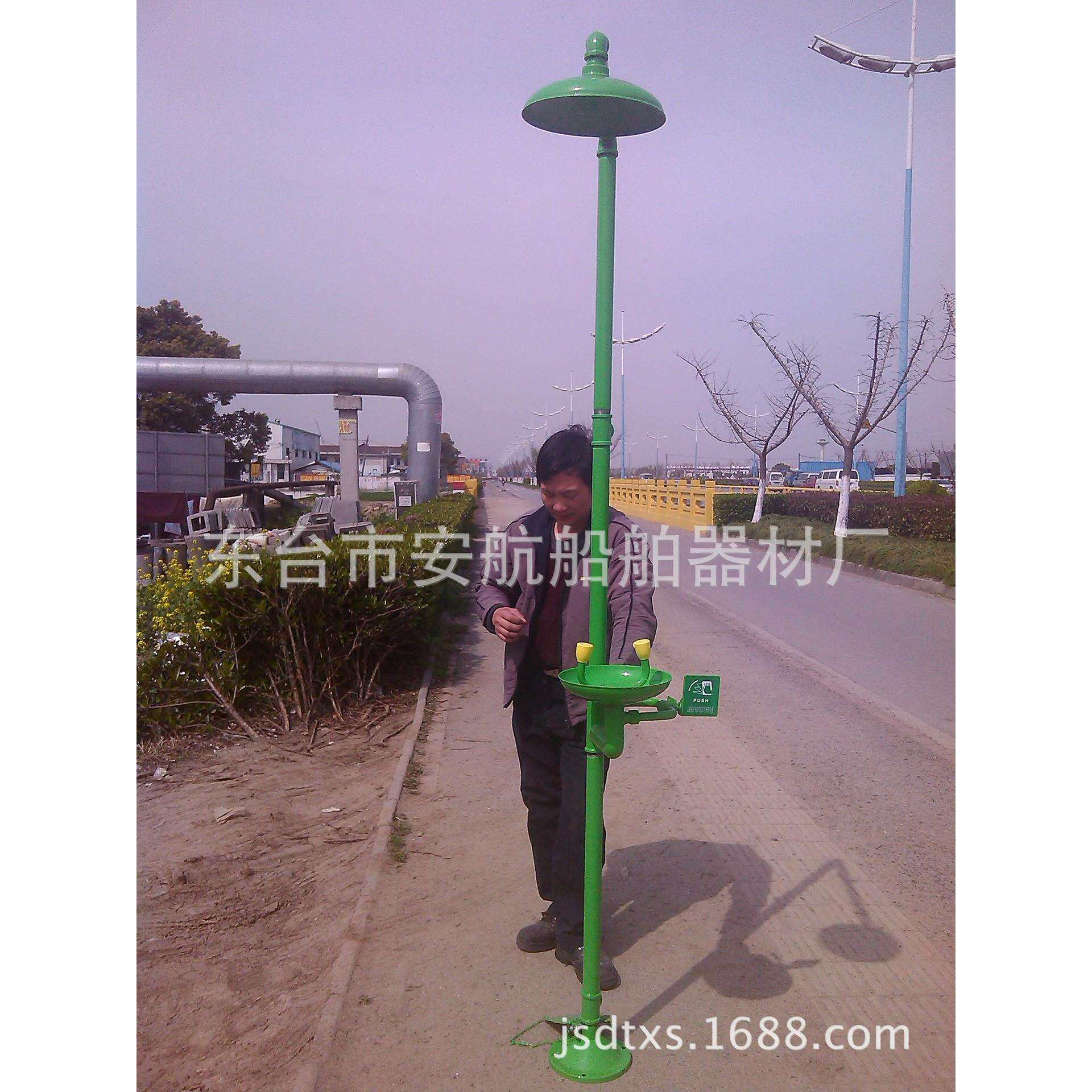 304不锈钢绿色ABS复式洗眼器提供CE证