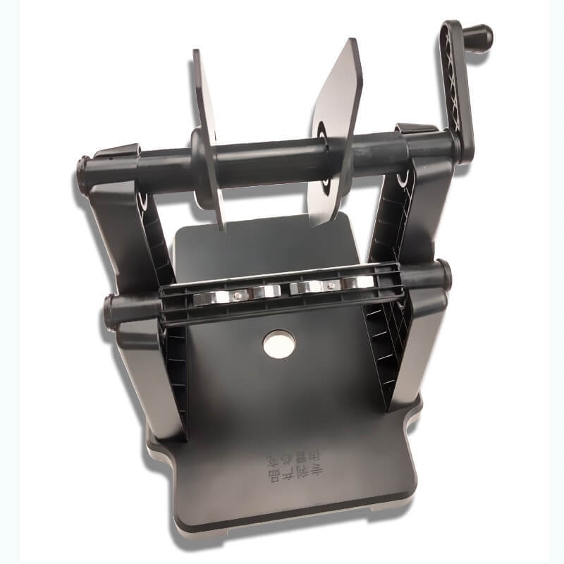 手动标签回卷器自动标签回卷器条码收卷大支架不干胶托架手摇标机