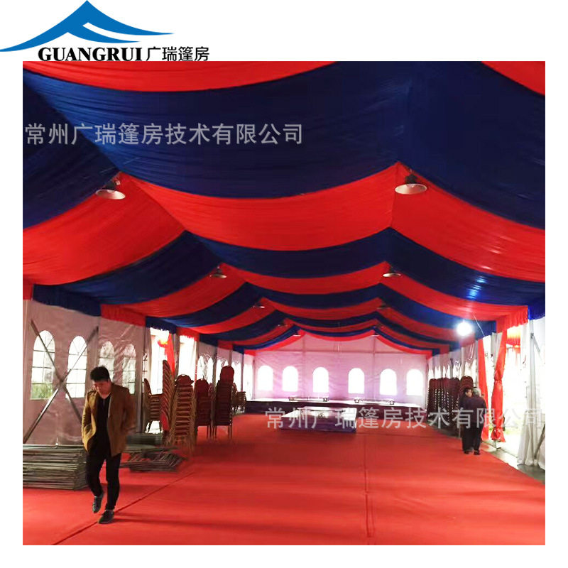 人字型铝合金欧式活动蓬房加厚红白喜事篷房大型户外婚礼大棚婚庆