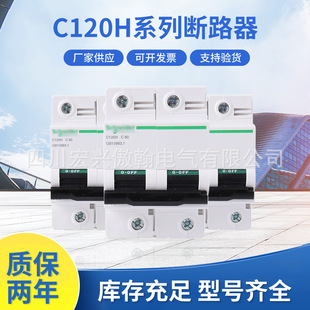 C120H断路器63A80A100A125A带漏电保护空开3P漏保2P4P D100