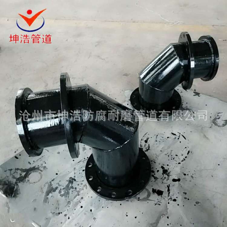 坤浩供钢衬碳化硅耐磨管道 三通 耐温陶瓷管道 管件 质优价廉