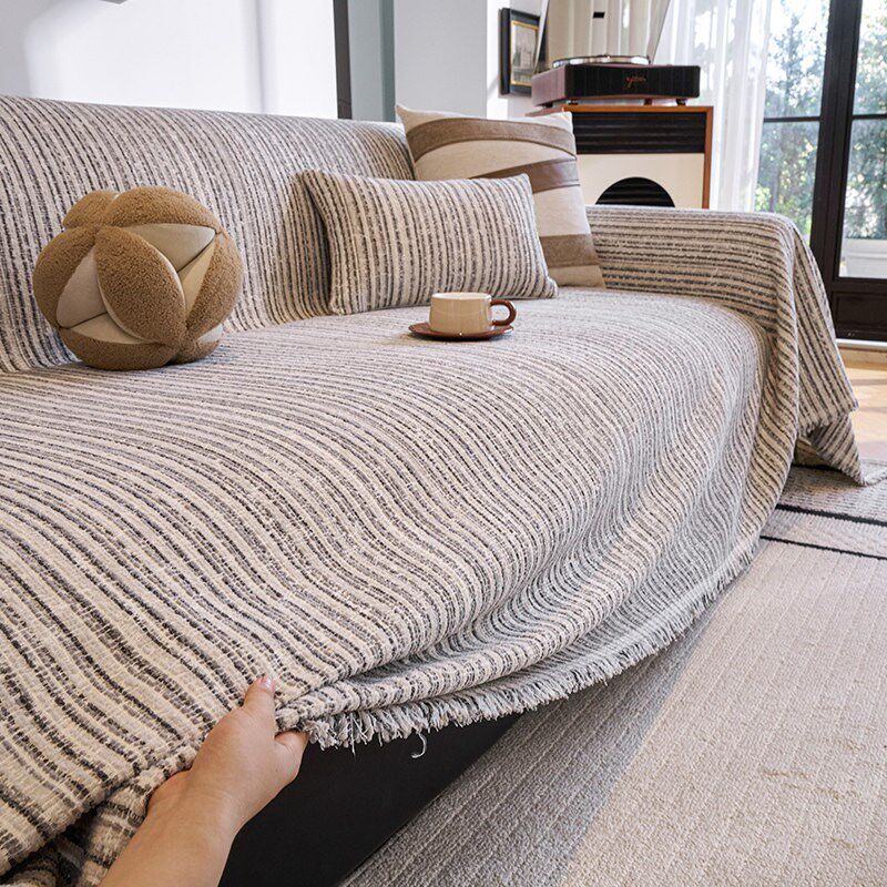 速发棉麻感全包沙发盖布四季通用2026新款客厅一整张全盖沙发巾套