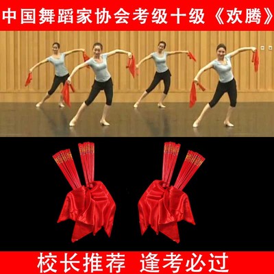 速发道筷舞协会考级十级欢腾儿童专用跳舞蹈国子蒙古红筷子舞专用