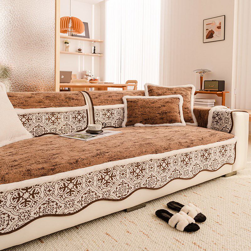 速发新中式沙发垫实木红木套罩罗汉椅防滑坐垫直排贵妃扶手盖巾坐