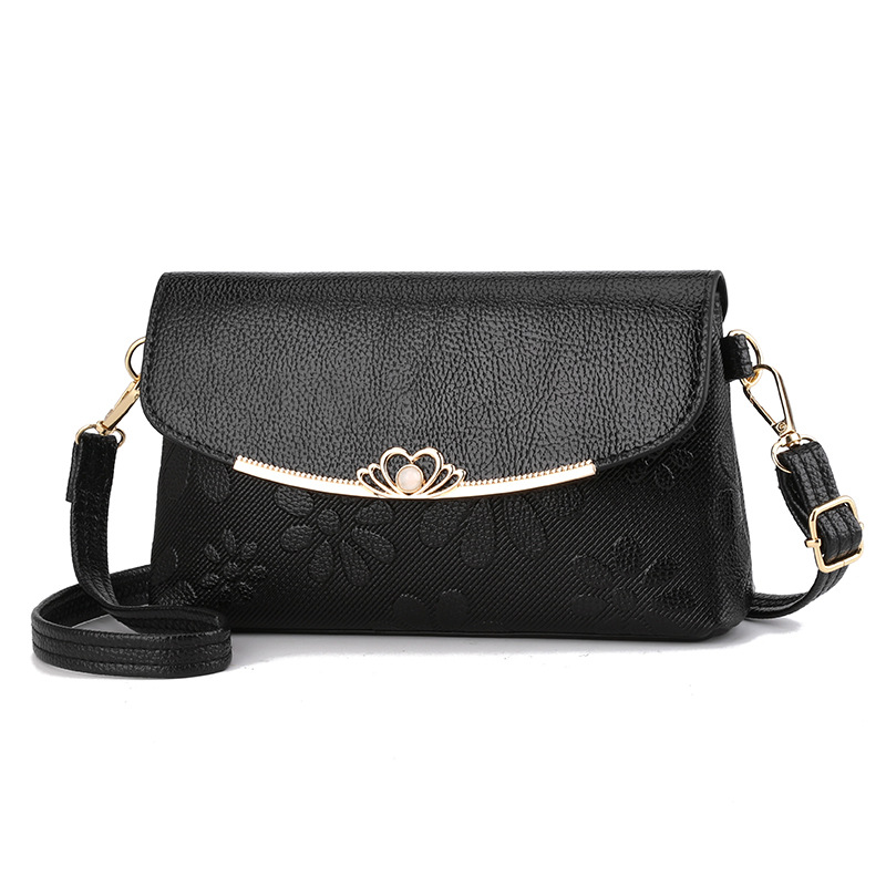 Woman Fashion Pu Leather Flowers Flap High Quality 2022 New