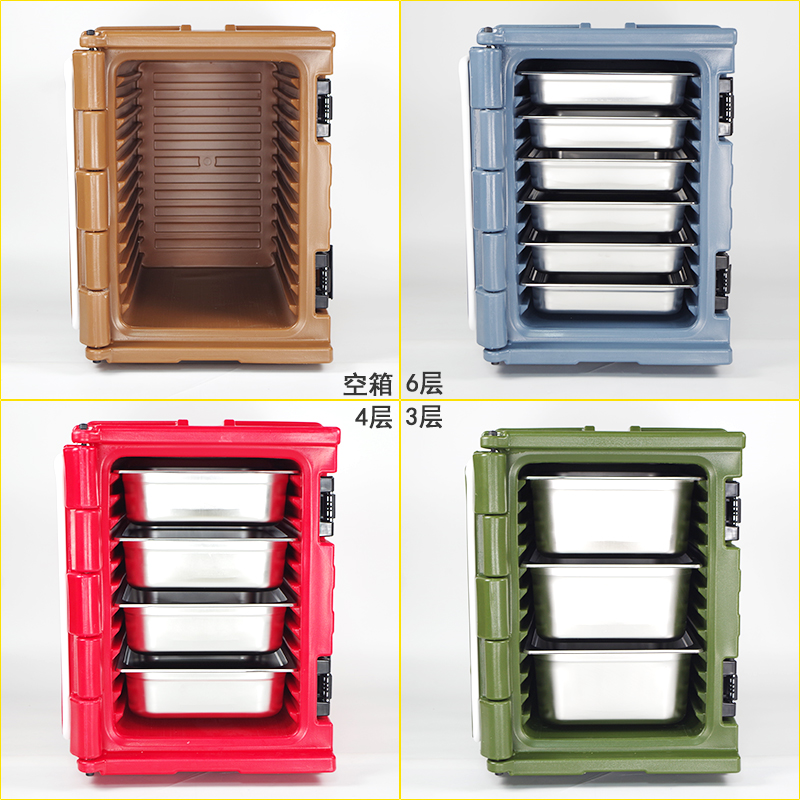 保温箱商用多层大容量大型外送摆摊车载放饭菜周转冷藏箱餐饮食堂