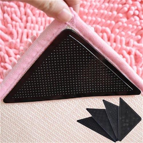 8pcs Rug Carpet Mat Floor Rug Mat Tape L-shape Floor Mat