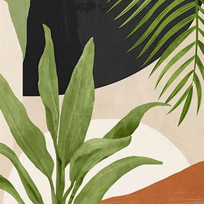 Green Plant Painting By Numbers Color Paint DIY Home Decor