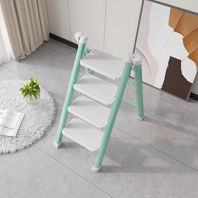 家用梯子折叠多功能伸缩加厚室内人字梯步梯楼梯小型便携四步楼梯