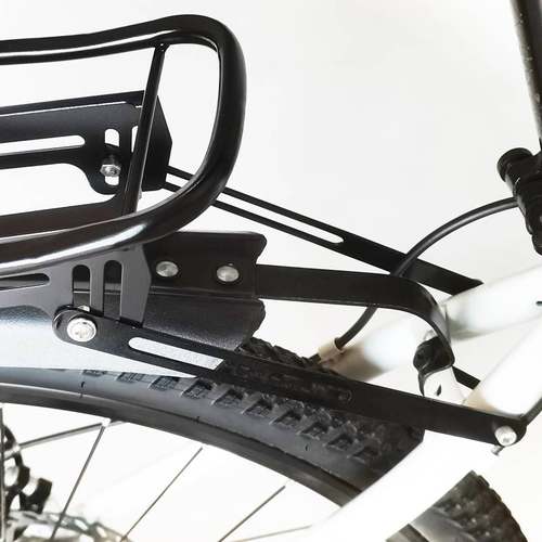登山车自行车货架载物架钢制後货架单车加厚後座架行李尾坐架配件