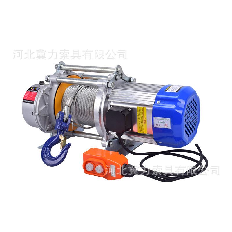 新品电动卷扬机 螺旋铝壳提升机3吨电吊机家用小型电动吊车起重卷