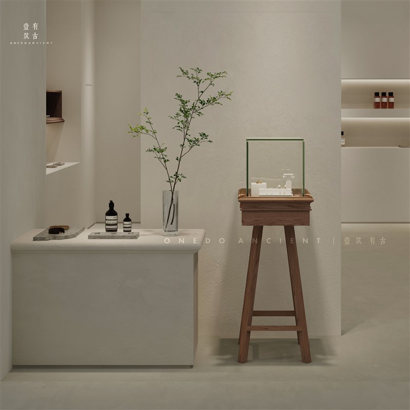 简约复古产品样品展示柜立柜高柜饰品银饰珠宝店玻璃展柜直播拍照