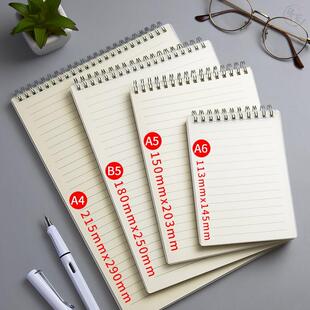 方上翻页笔记本形线圈竖着向翻的本子笔记本本子上下翻页空白记本