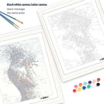 Paint By Numbers Kits Figure Painting By Color Canvas Women