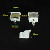 窗帘轨道封口弯轨配件导轨封边封头塑料阻流塞盖子工轨老式 配件