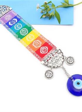HandmadeTurkish Blue Evil Eye Charm Hanging Decor Colorful