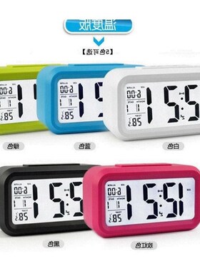 digital alarm led clock闹钟snooze control Mbacklight calenda