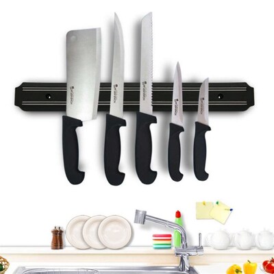 wall mount magnetic knife scissor storage holXder壁挂磁性架