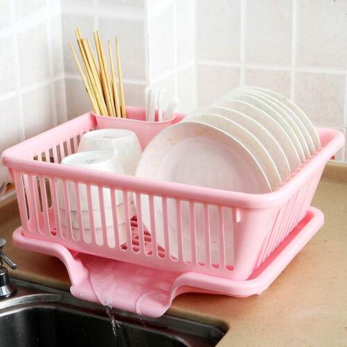 wash the  carrying dish rack drKop put dry dishes