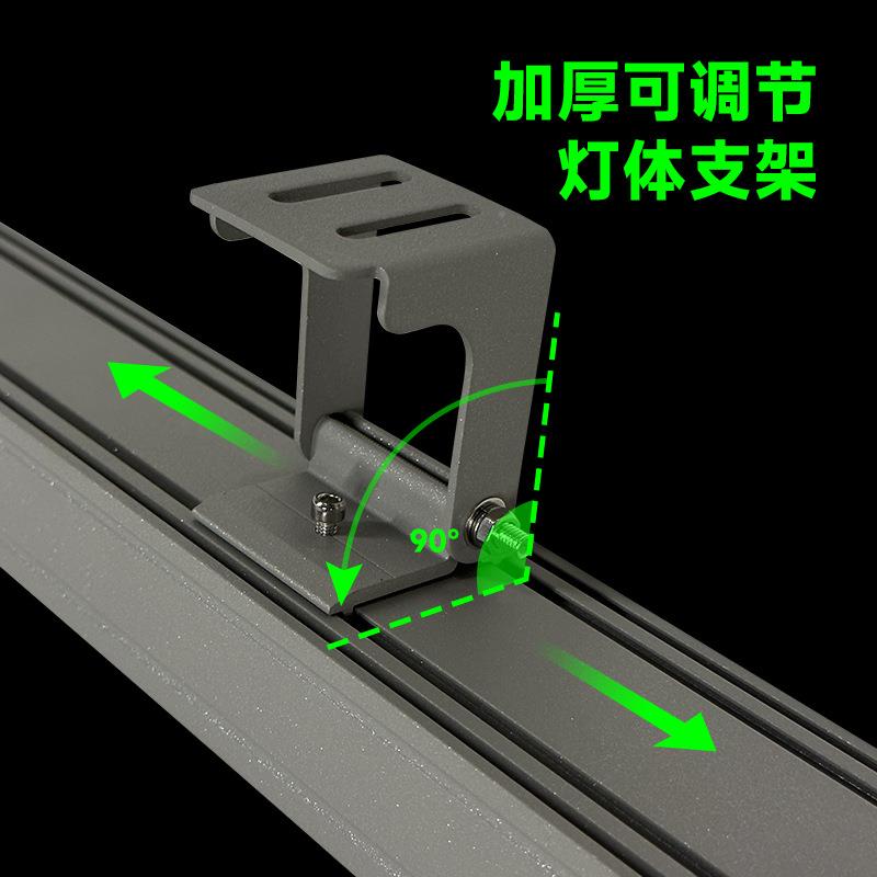 led洗墙化灯楼体景轮观亮工程线条灯桥梁道RG河B七彩户外洗墙灯防