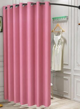 服装AL101313店C型试衣间布门帘衣更衣室帘子简易墙角换衣间换帘s