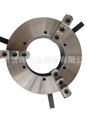 HJKD5无品牌/20-26型焊接卡盘三爪四爪自0定心薄型大孔通精度法兰