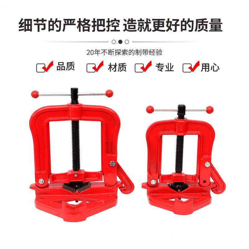 002厂家重型子钳虎钳道压力钳支架台管虎钳龙门钳管夹台管钳