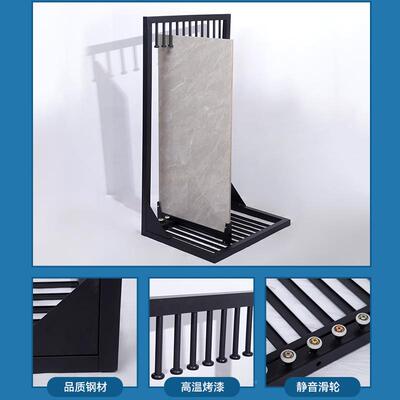 瓷砖砖龙门展架双展面展示家瓷厂SSX展架推拉简易抽拉架岩板示架