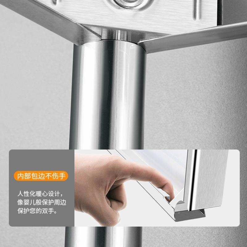 不锈厨房物阳台储钢物架夹缝置架WOL落地多层箱冰缝隙小架子15/2