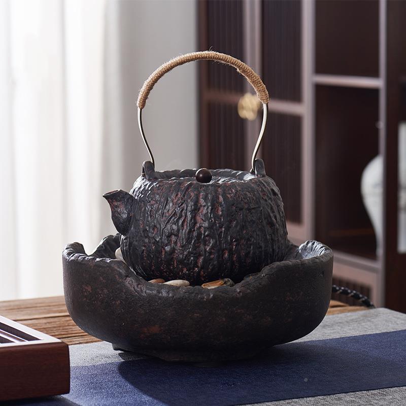 电陶聚宝炉炉茶炉茶煮茶新款陶复古壶老岩泥炉陶壶烧水壶器茶具套