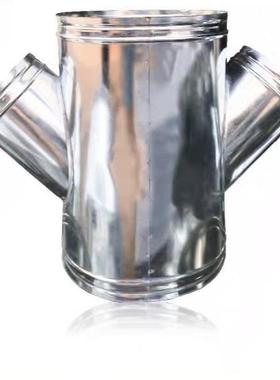 镀锌白接铁皮三通油管道41997T型烟机排烟管风管Y型三通配件异径