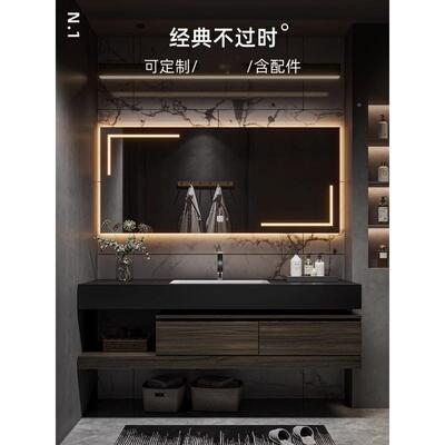 9s417a【防污耐室磨】浴柜现做意5式轻奢新式智能意式极简2中02新