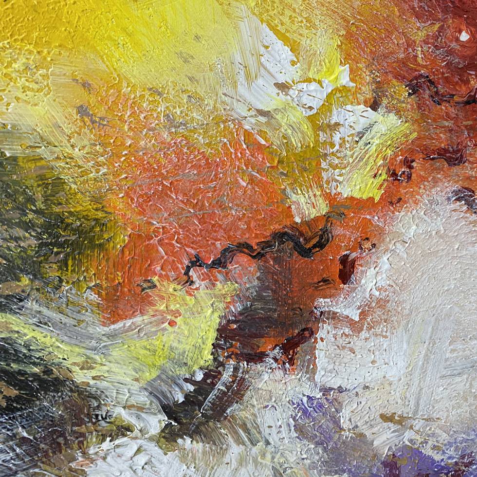 纯手绘油画抽象艺术玄关装饰画现代简约客厅背景大幅挂画厚肌理画图片