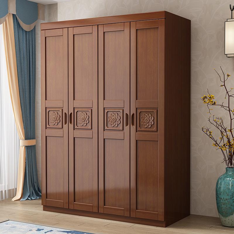 中衣式ZNS实木柜卧室四五六门衣橱经济型三家用整组体衣柜对开门