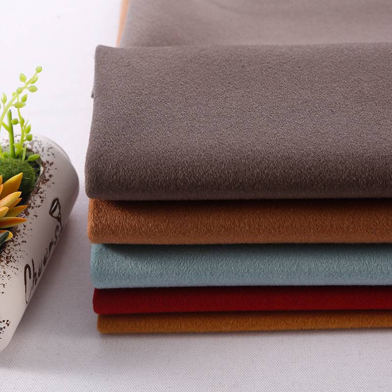 100羊毛澳毛加厚双面羊绒面料时装大衣全毛顺毛双面呢毛呢布料