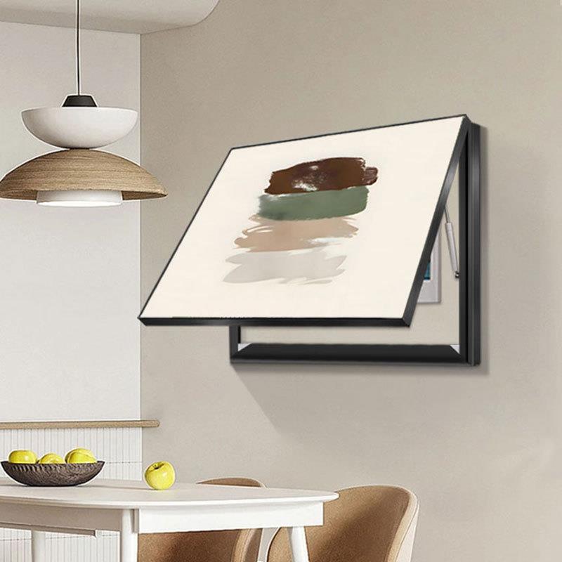 代简约电表箱关装饰画配电箱现开盒几何抽F97HJ9SS象厅遮挡餐板感图片