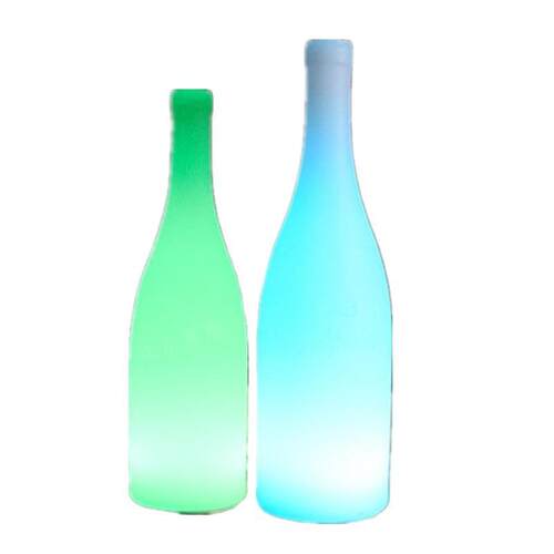 LED七彩遥控充电发光大酒瓶灯餐厅装饰桌灯酒吧摆件创意酒瓶夜灯