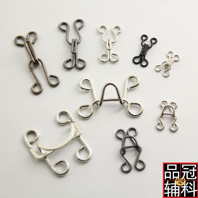 铜质风纪扣领钩内衣扣文胸对扣皮草衬衫隐形纽扣金属暗扣