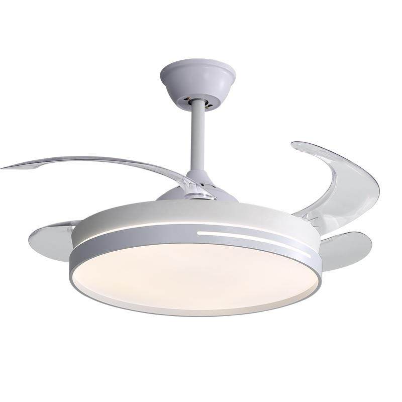 6寸隐形风扇灯餐厅吸顶灯现代简约北欧水晶吊灯变频书房小吊扇灯,家装灯饰光源,风扇灯,淘宝优惠券,粉丝福利购,淘宝优惠卷