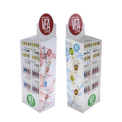 定制costco超市促销落地展示架展示饮料纸货架纸展示架陈列架