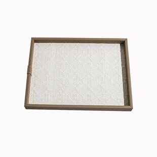 法式香薰托盘样板房衣帽间高颜值收纳轻奢茶几托盘摆件