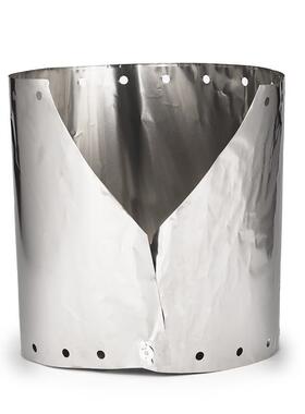 户外气炉头炉具防风挡风板野营便携防风圈纯钛轻薄15cmTa6222