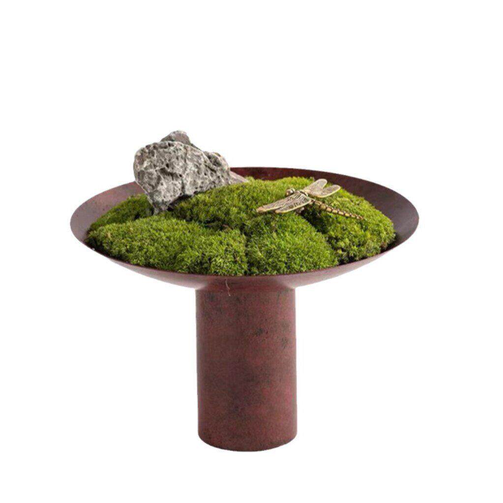 永生苔藓茶室样板间日式茶道插花仿真绿植装饰品摆件