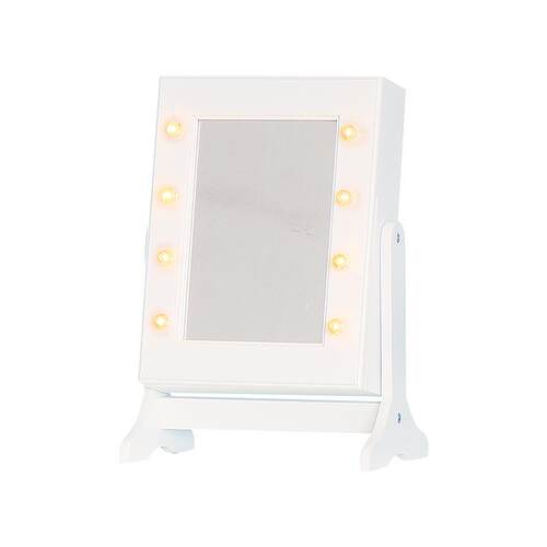 欧式首饰收纳镜柜家用卧室高清化妆公主镜led智能带灯穿衣镜