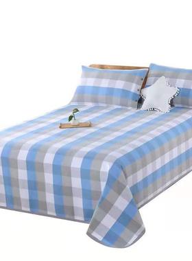 滨州源头厂家高端特厚棉质老粗布凉席夏季空调加厚床单三件套