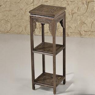 实木花几红木花架鸡翅木花梨木客厅多层盆景架花架仿古架置物架