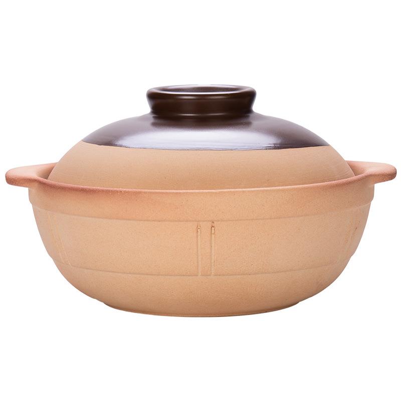 无釉土砂锅炭火炉炖锅明火耐高温商用煲仔饭家用饭店煲汤煲菜陶瓷